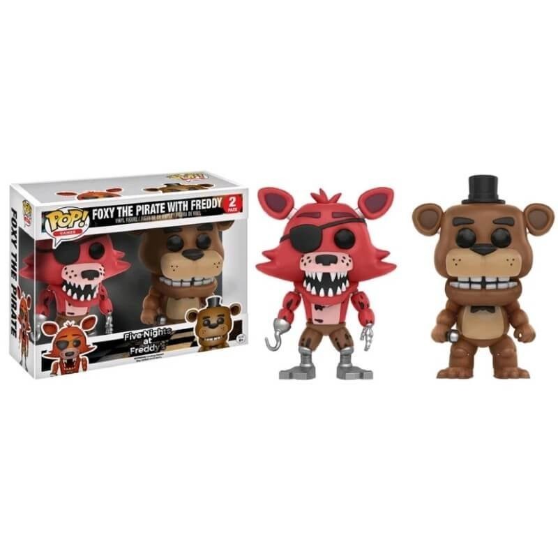 5 Nights at Freddys Freddy & Foxy EXC 2-Pack Funko Stand Out! Vinyl fabric