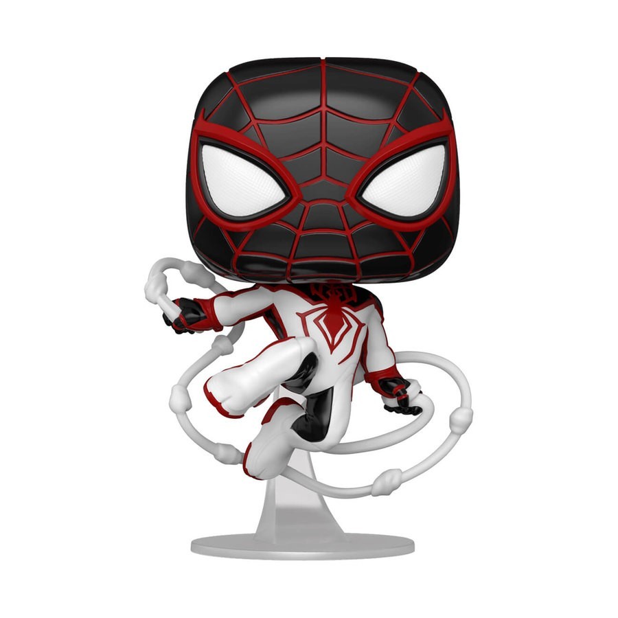 Going Out of Business Sale - Marvel Spider-man Far Morales Funko Stand Out! Vinyl - End-of-Season Shindig:£9