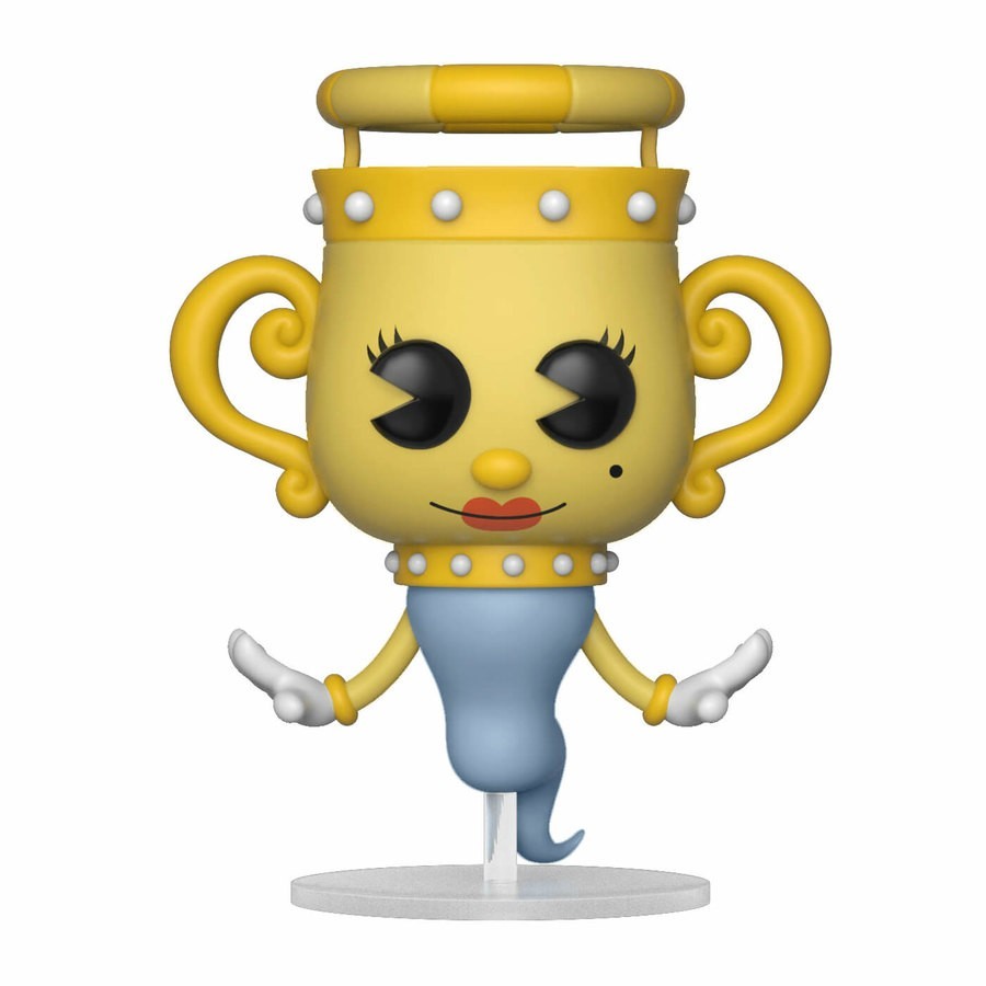 Markdown Madness - Cuphead Legendary Chalice Funko Stand Out! Vinyl fabric - Christmas Clearance Carnival:£9