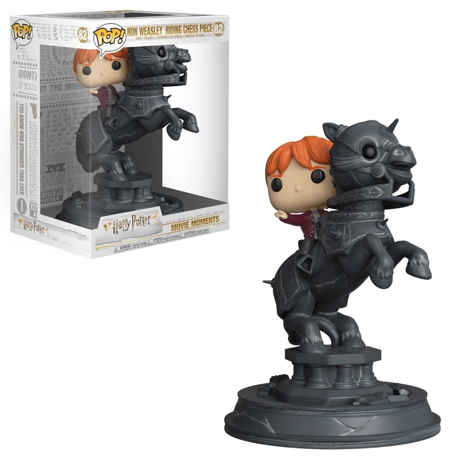 Harry Potter Ron Riding Mentally Stimulating Games Piece Funko Stand Out! Movie Moment Amount