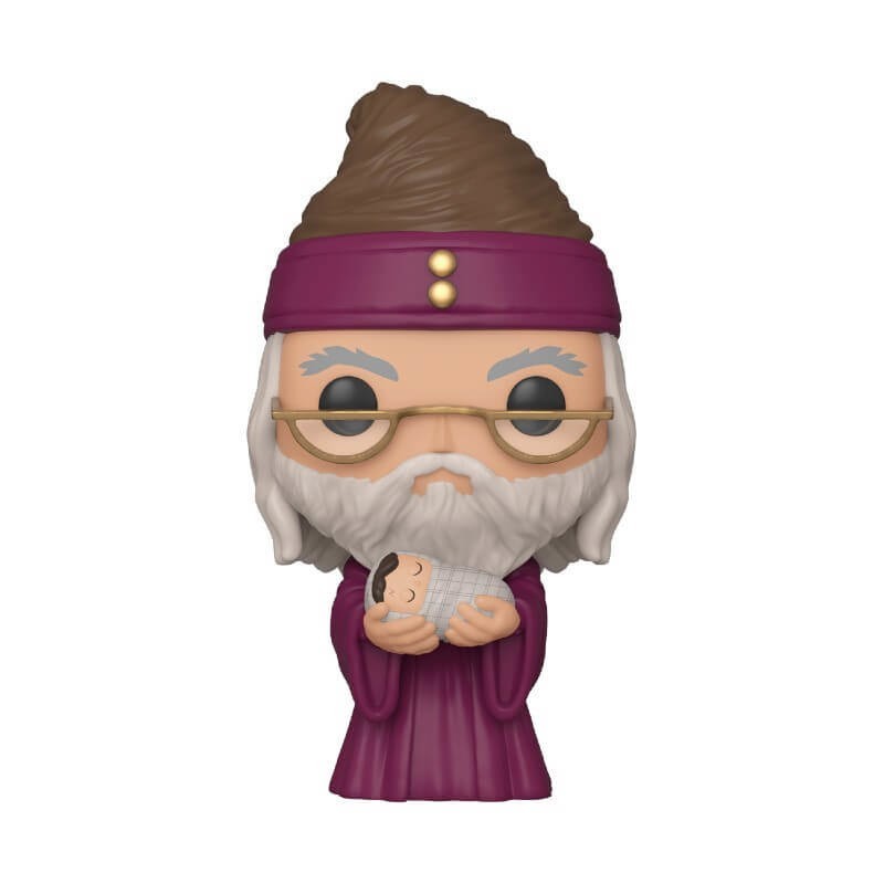 Harry Potter Dumbledore along with Child Harry Funko Stand Out! Vinyl fabric