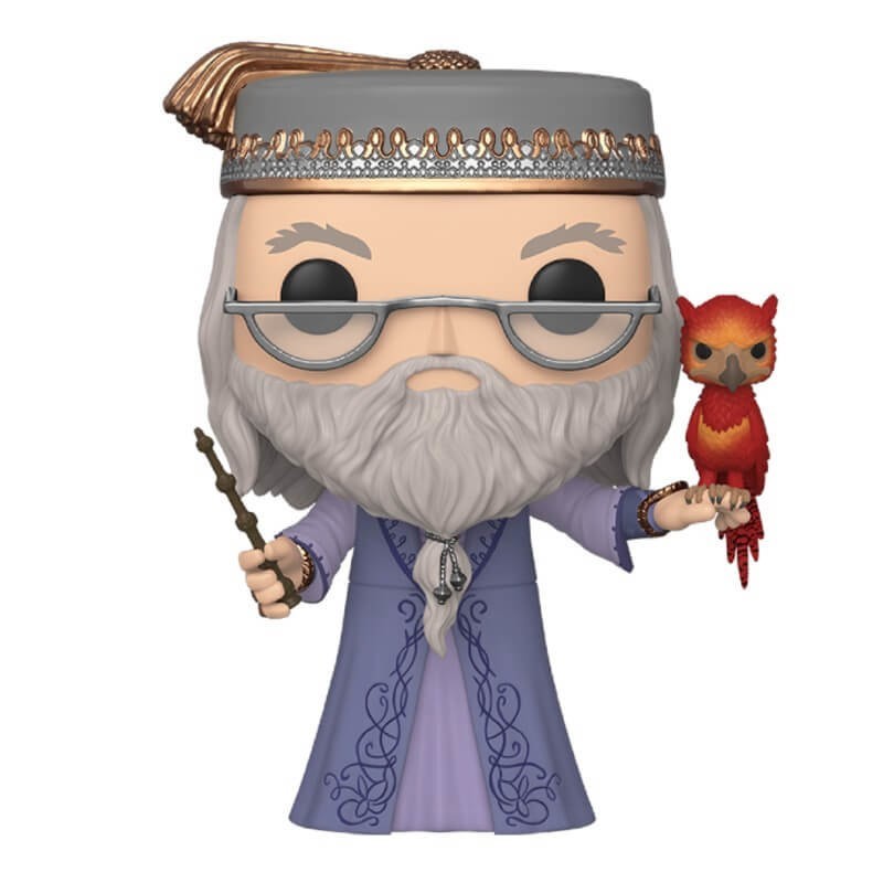 October Halloween Sale - Harry Potter Dumbledore along with Fawkes 10-Inch Funko Pop! Plastic - Steal-A-Thon:£30