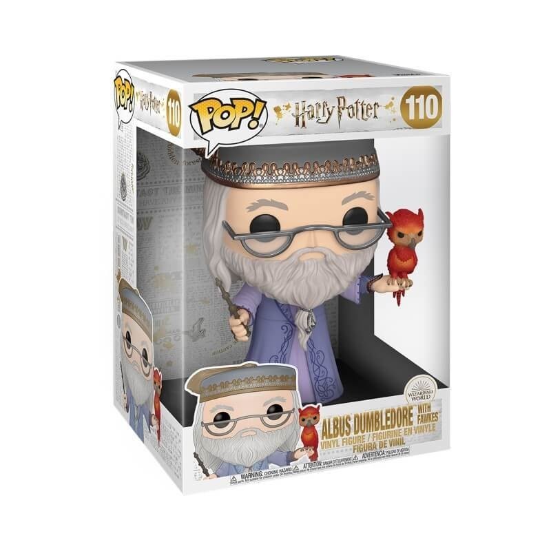 Harry Potter Dumbledore along with Fawkes 10-Inch Funko Stand Out! Vinyl