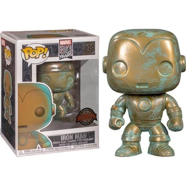 Marvel 80th Iron Male Patina EXC Funko Stand Out! Plastic