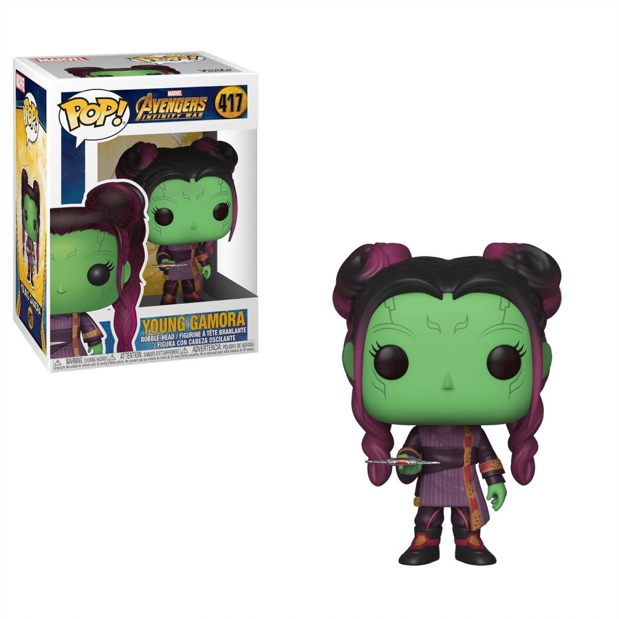 Wonder Immensity War Youthful Gamora with Dagger Funko Stand Out! Plastic