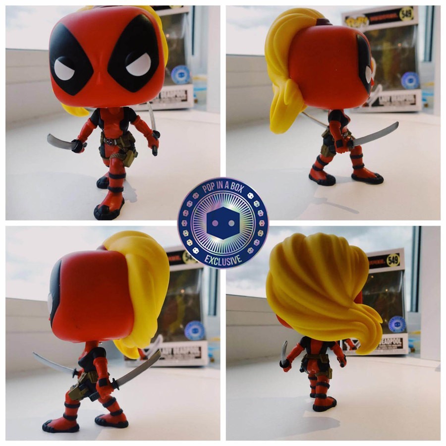 PIAB EXC Marvel 80th Female Deadpool Funko Stand Out! Plastic