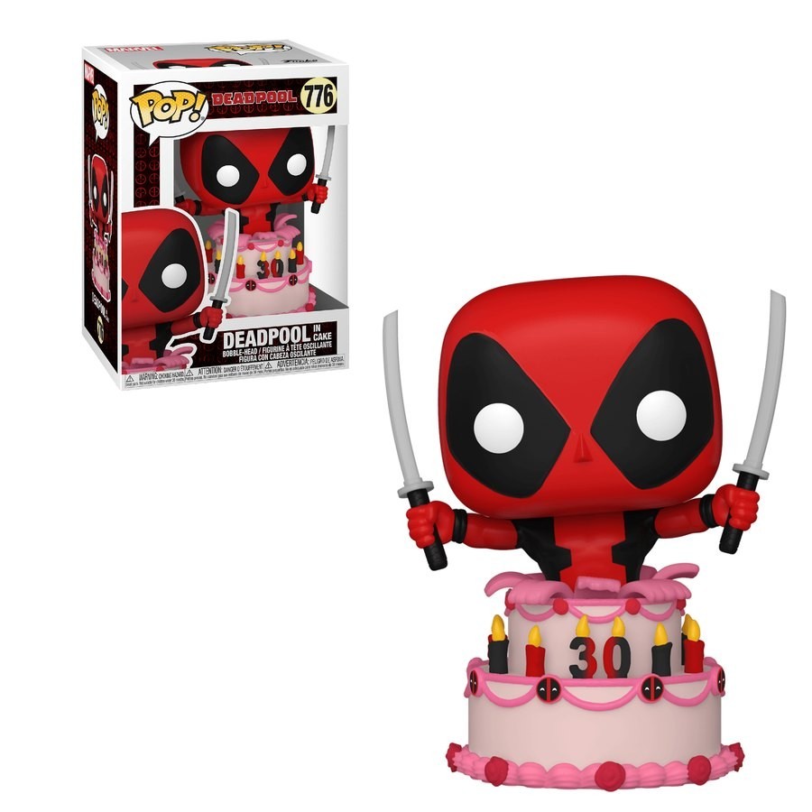 Marvel Deadpool in Birthday Cake Funko Pop! Vinyl fabric