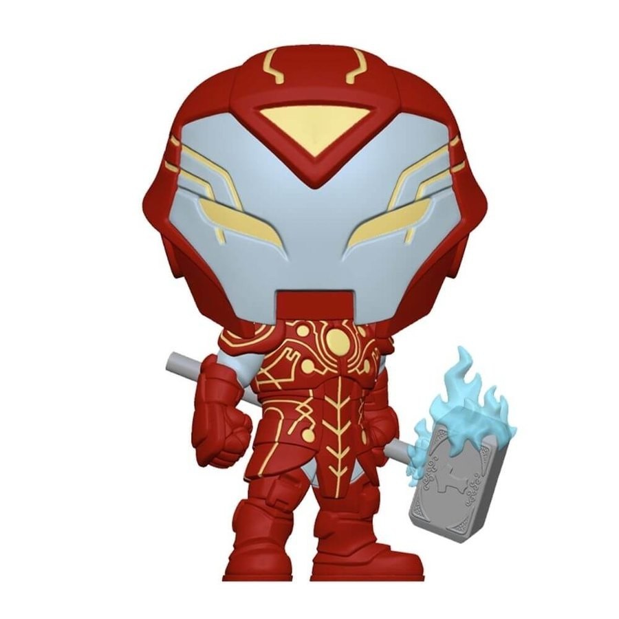 Marvel Immensity Warps Iron Hammer Funko Stand Out! Plastic