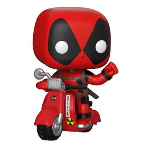 Marvel Deadpool & Scooter Funko Stand Out! Vinyl