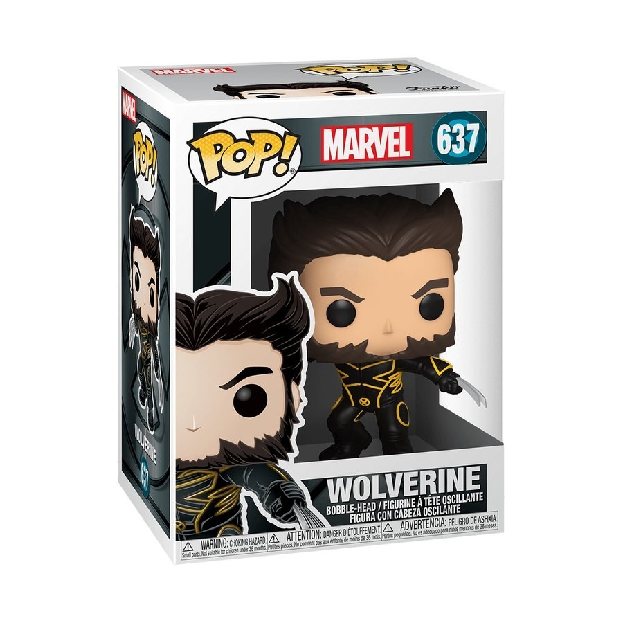Marvel X-Men 20th Wolverine In Coat Funko Stand Out! Plastic
