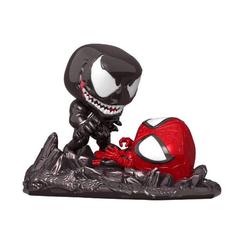 PX Previews EXC Wonder Spider-Man vs Venom Funko Stand Out! Comic Moment