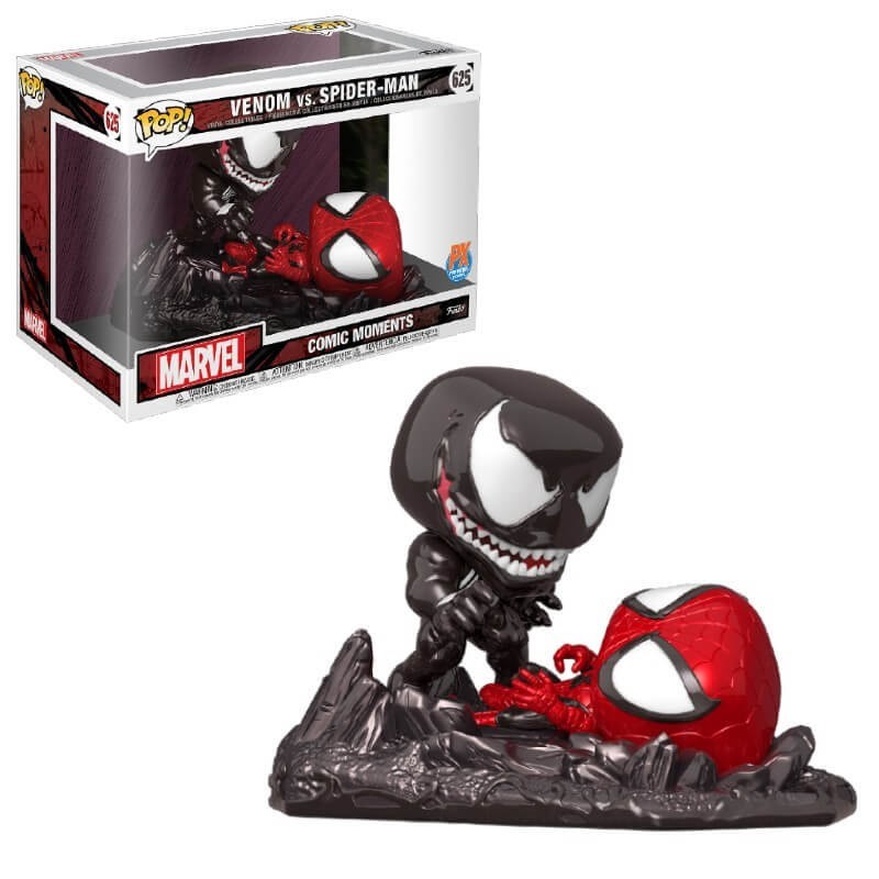 PX Previews EXC Marvel Spider-Man vs Poison Funko Stand Out! Comic Second