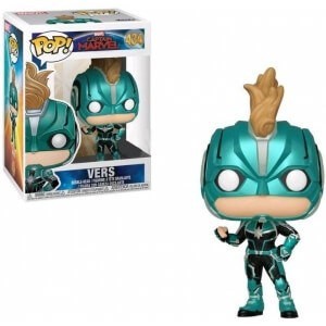 Marvel Captain Marvel Vers along with Safety Helmet EXC Funko Stand Out! Vinyl