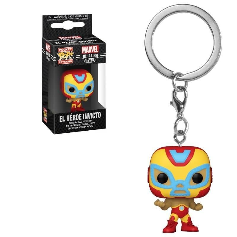 Markdown Madness - Marvel Luchadores Iron Male Stand Out! Keychain - Markdown Mardi Gras:£5