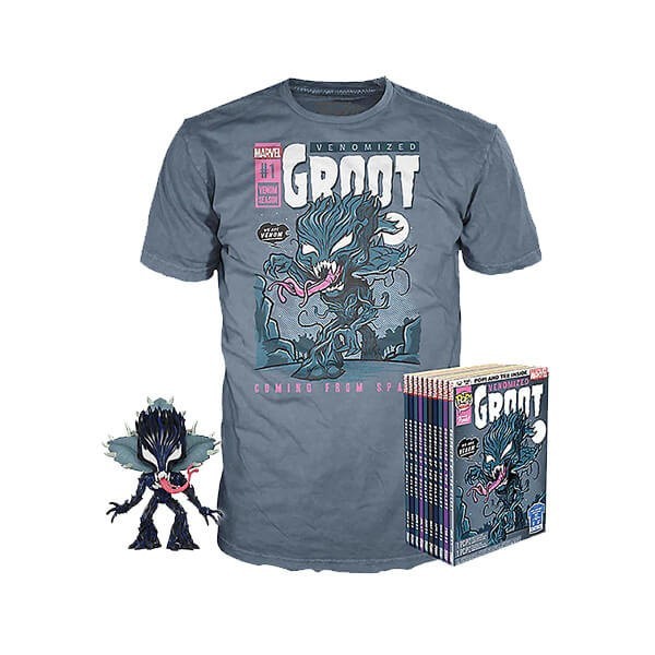 50% Off - Marvel Poison Groot GITD EXC Stand Out and Tee Package - Off:£24