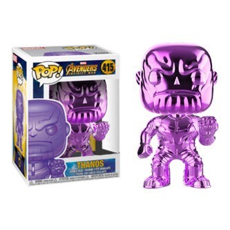 Wonder Avengers: Immensity Battle Thanos Violet Chrome EXC Funko Stand Out! Vinyl fabric