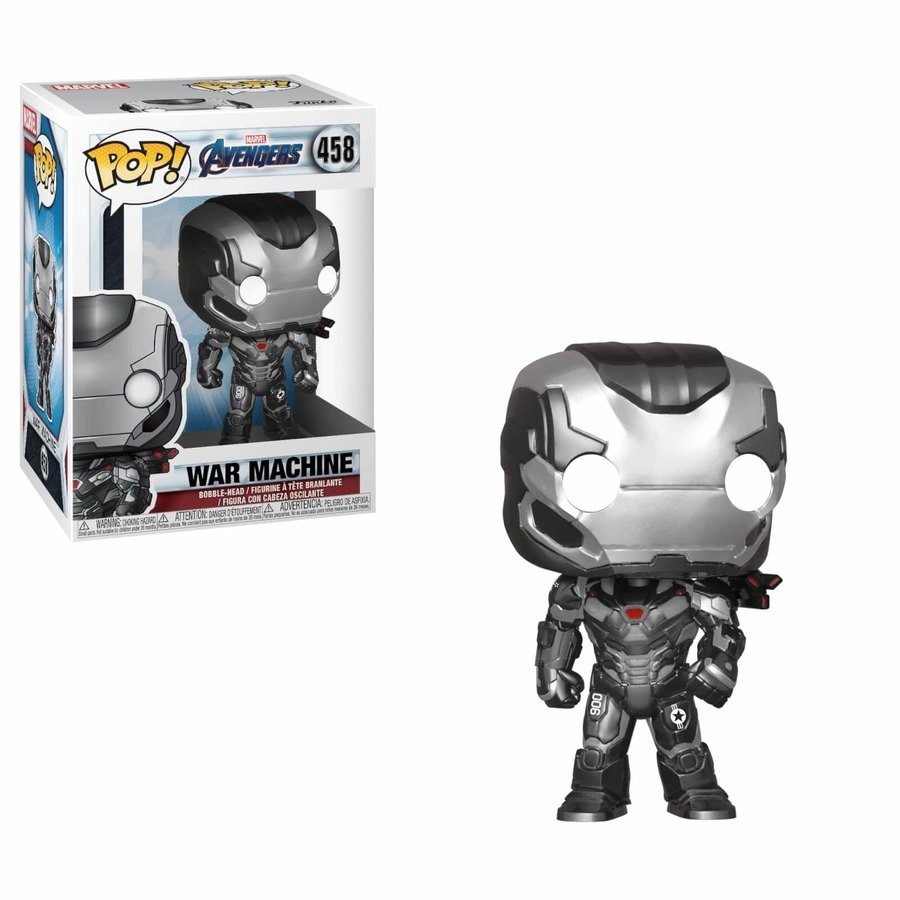 Marvel Avengers: Endgame War Machine Funko Stand Out! Plastic