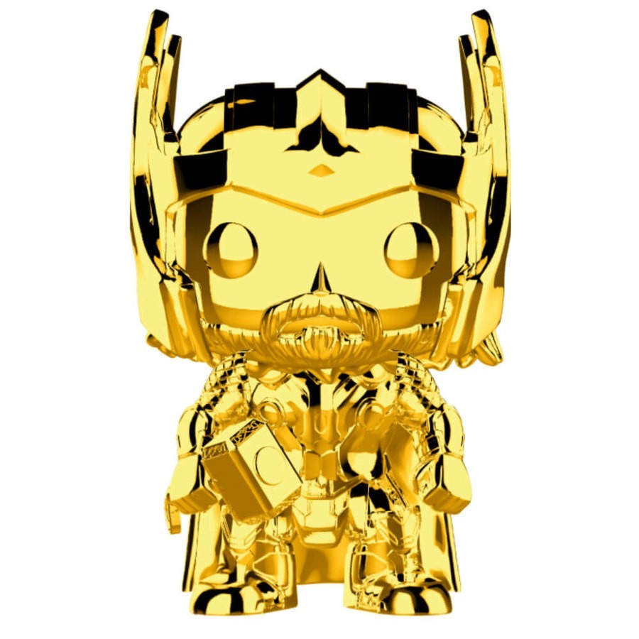 Wonder MS 10 Thor Gold Chrome Funko Stand Out! Vinyl fabric