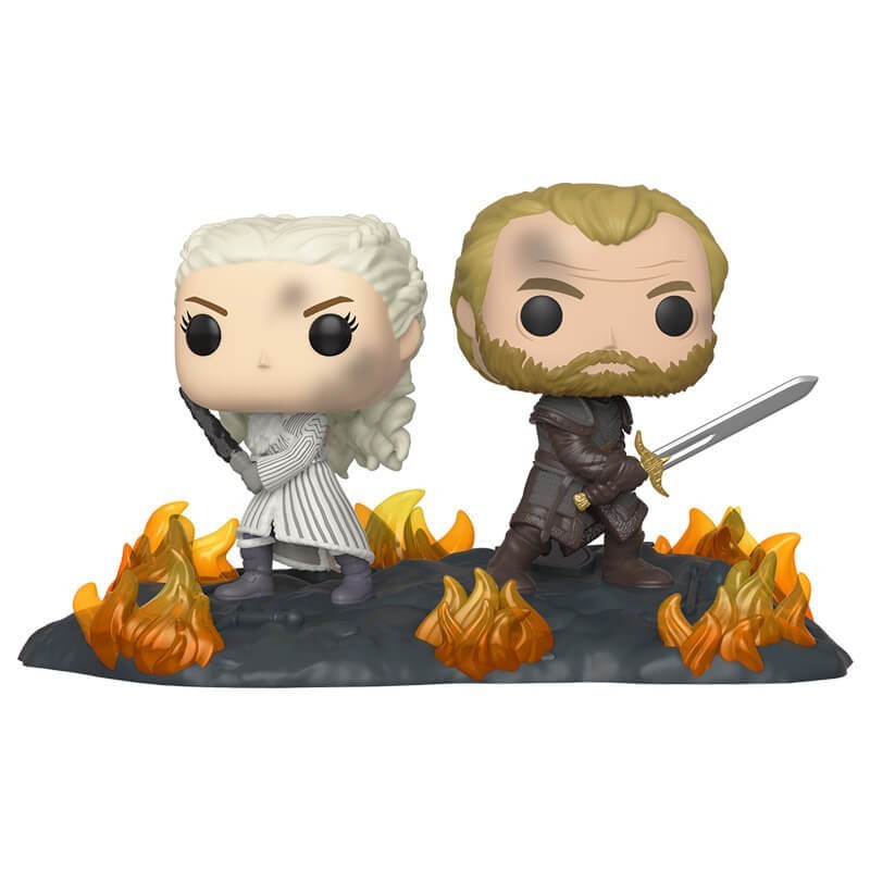 Blowout Sale - Activity of Thrones Daenerys & Jorah along with Swords Funko Stand Out! Vinyl - Cyber Monday Mania:£29