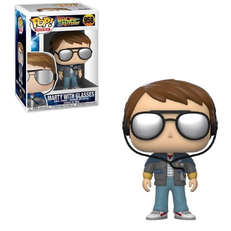 Back to the Future Marty along with Sunglasses Funko Pop! Plastic