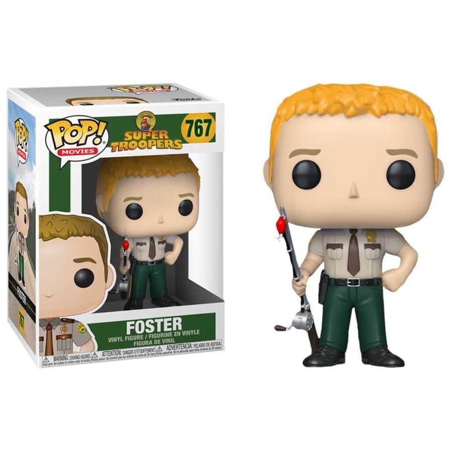 Late Night Sale - Super Troopers Foster Funko Pop! Vinyl - Internet Inventory Blowout:£9