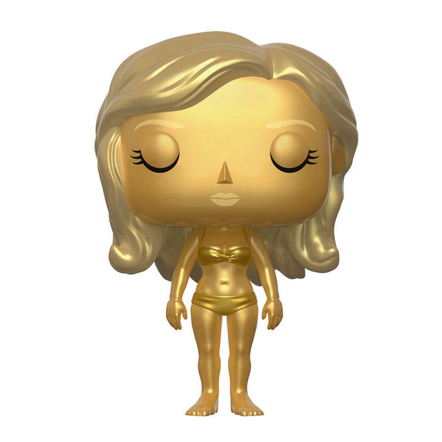 James Connection Jill Masterson Golden Lady Funko Stand Out! Plastic