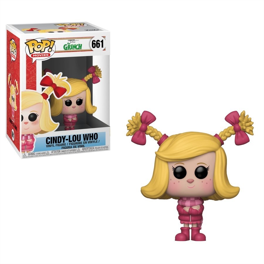 Early Bird Sale - The Grinch 2018 Cindy-Lou Who Funko Stand Out! Vinyl - Memorial Day Markdown Mardi Gras:£7