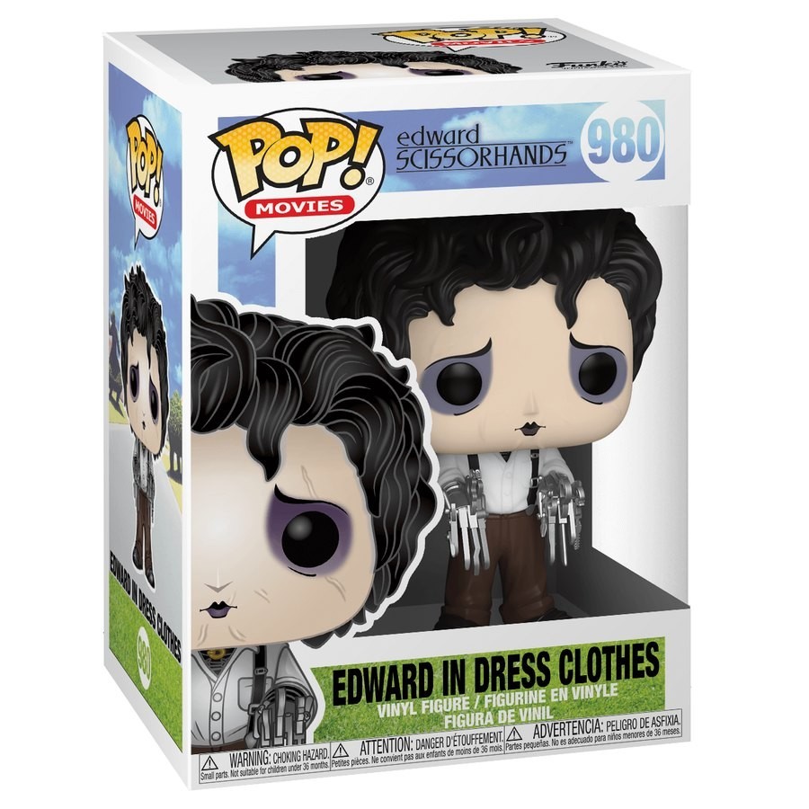 Edward Scissorhands in Gown Clothing Funko Stand Out! Vinyl fabric