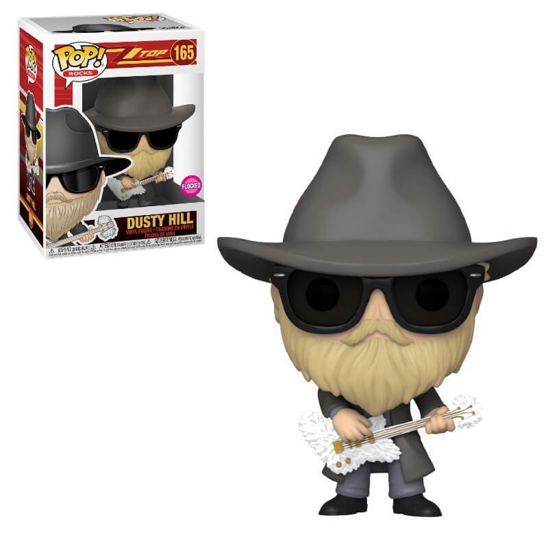 Stand out! Rocks ZZ Top Dusty Mountain Flocked Funko Stand Out! Vinyl