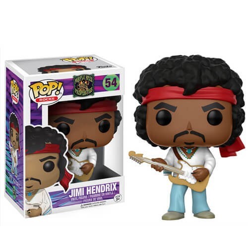 Pop! Rocks Jimi Hendrix Woodstock Funko Stand Out! Plastic