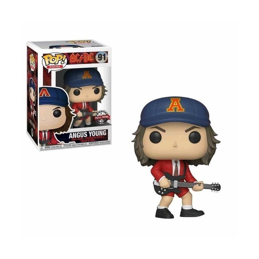 Pop! Stones AC/DC Angus Youthful EXC Funko Stand Out! Vinyl fabric