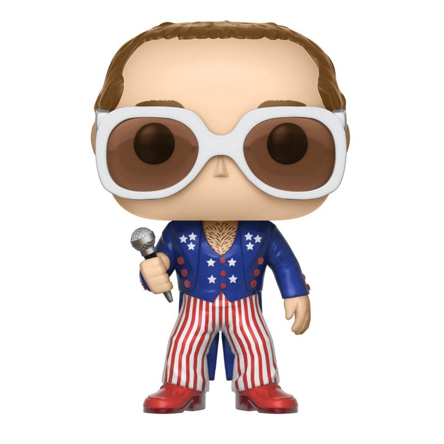 Stand out! Rocks Elton John Red White Blue Funko Stand Out! Vinyl