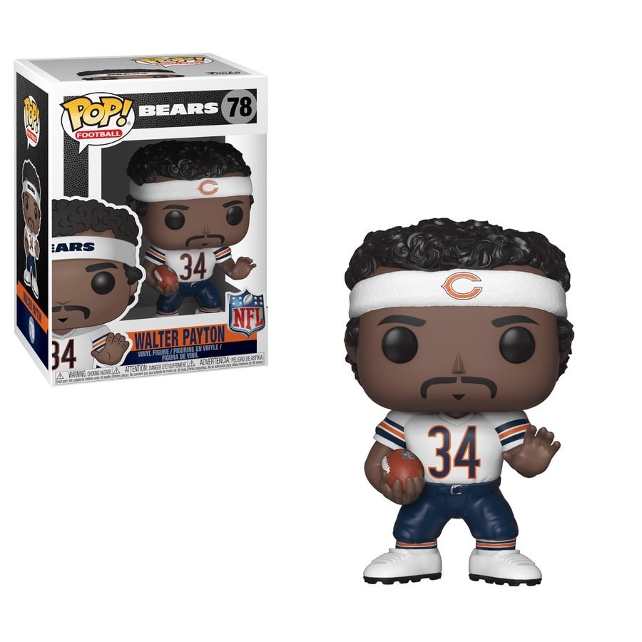 Memorial Day Sale - NFL Legends - Walter Payton WH Funko Stand Out! Plastic - Virtual Value-Packed Variety Show:£9