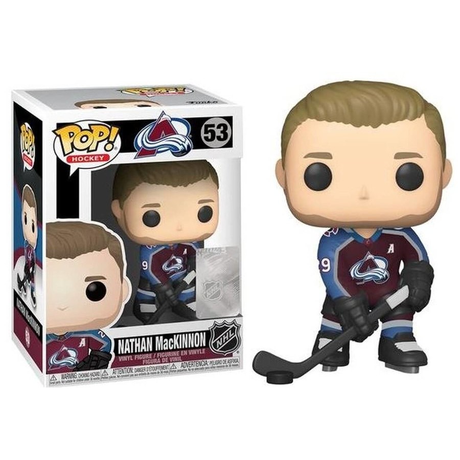 NHL Barrage Nathan Mackinnon Funko Stand Out! Vinyl fabric