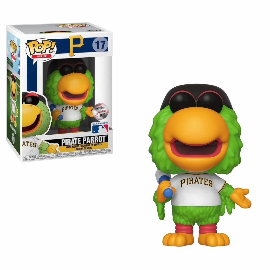 Late Night Sale - MLB Pittsburgh Pirate Parrot Funko Stand Out! Vinyl - Fourth of July Fire Sale:£9