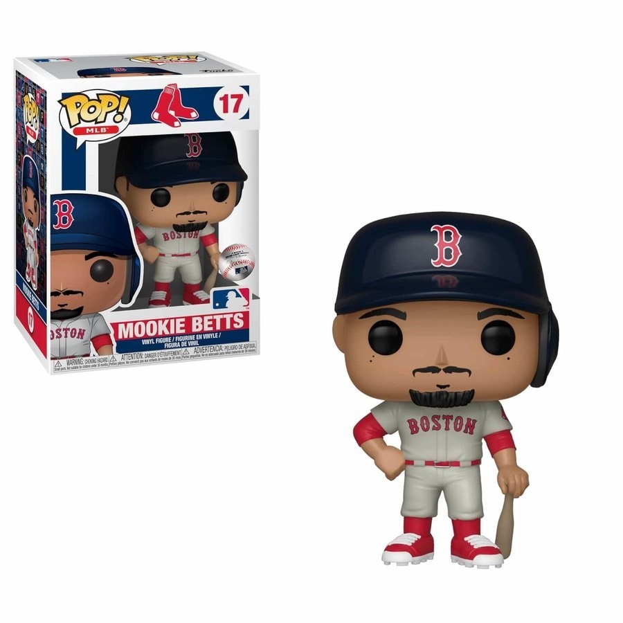 Summer Sale - MLB New Jacket Mookie Betts Funko Stand Out! Vinyl - Boxing Day Blowout:£9