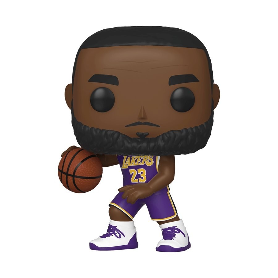 Shop Now - NBA Los Angeles Lakers Lebron James Funko Pop! Plastic - Sale-A-Thon:£9
