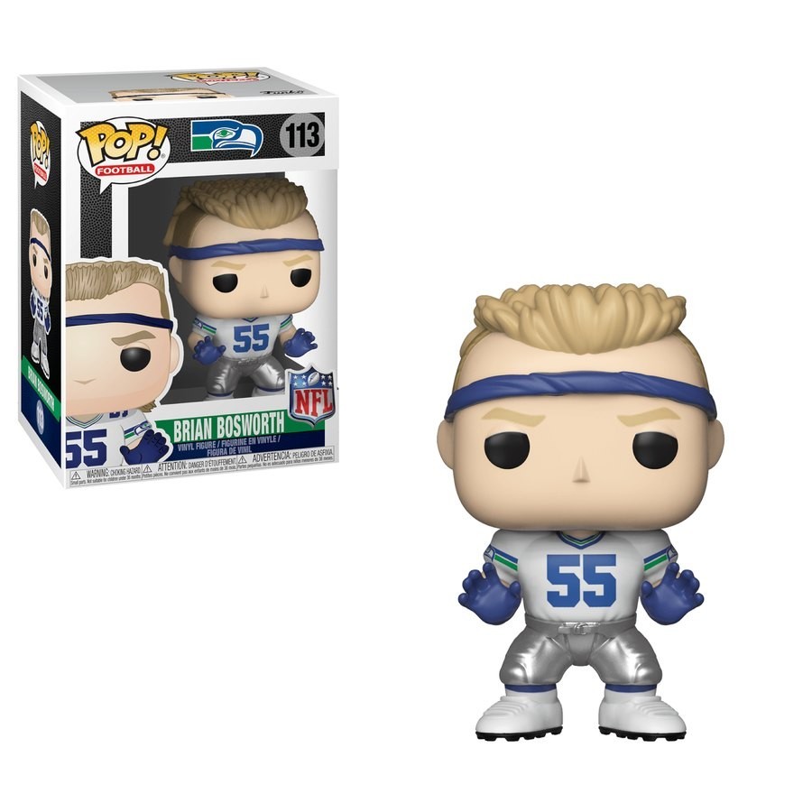 Going Out of Business Sale - NFL Legends - Brian Bosworth Funko Pop! Vinyl fabric - One-Day:£9