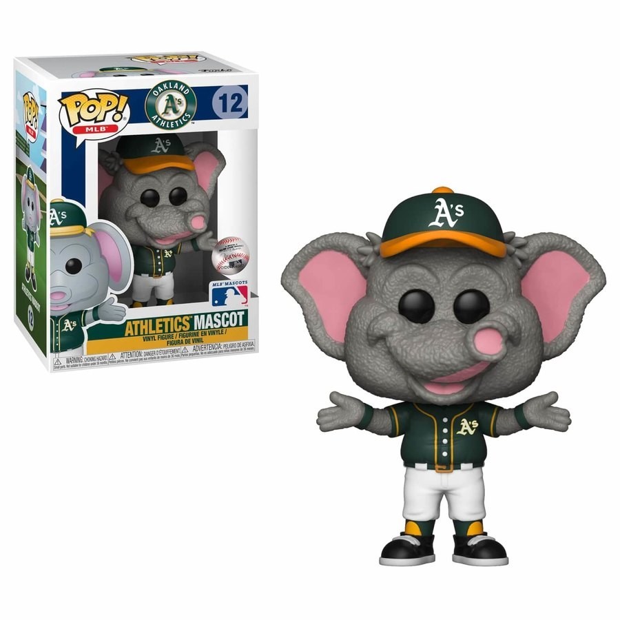 Winter Sale - MLB A's Stomper Funko Stand out! Plastic - Winter Wonderland Weekend Windfall:£9
