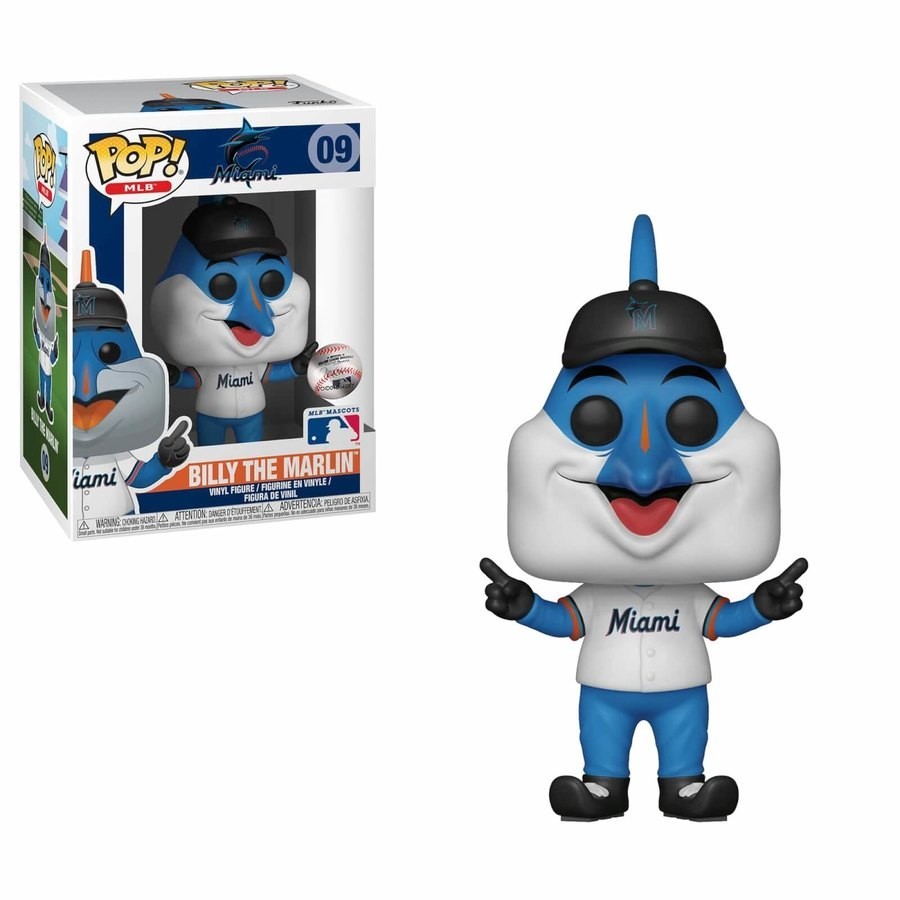Year-End Clearance Sale - MLB Billy The Marlin Funko Stand Out! Plastic - Price Drop Party:£9