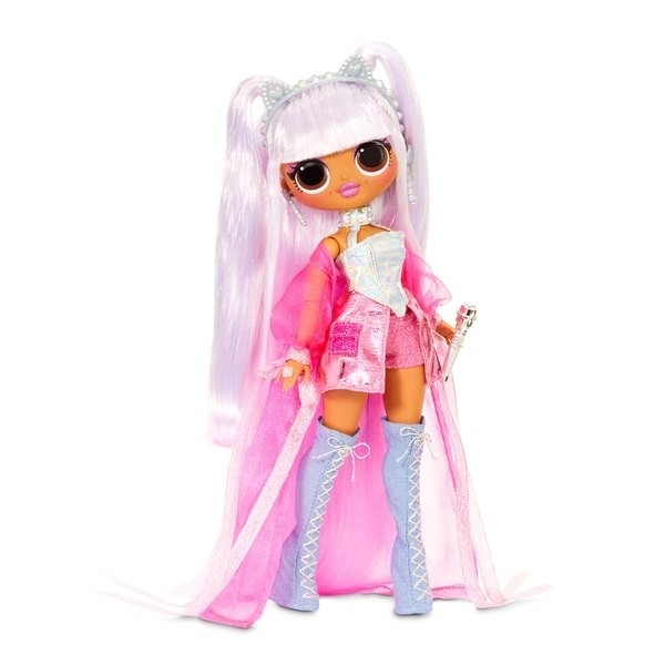 August Back to School Sale - L.O.L. Surprise! O.M.G. Remix Kitty K Style Dolly - Extraordinaire:£33[neb9131ca]