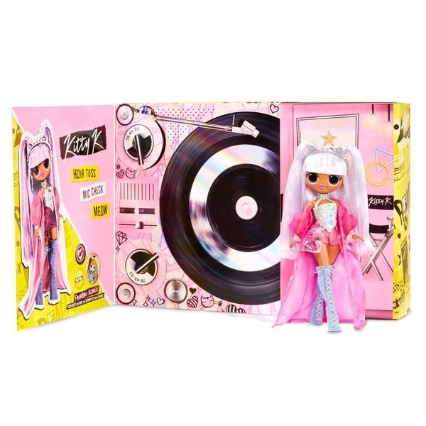 Sale - L.O.L. Surprise! O.M.G. Remix Kitty K Manner Dolly - Winter Wonderland Weekend Windfall:£36
