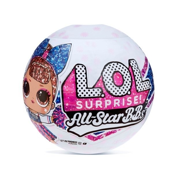 L.O.L. Surprise! All-Star B.B.s Sports Set 2 Cheer Staff Sparkly Dolls Selection