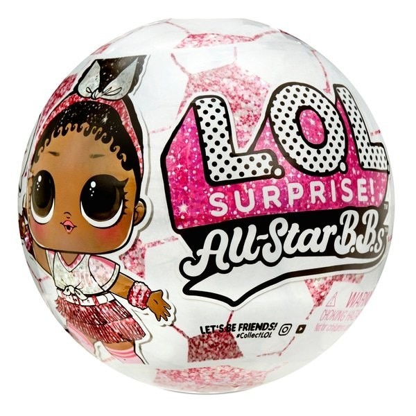 L.O.L. Surprise All-Star B.B.s Athletics Set 3 Soccer Crew Sparkly Dolls Assortment