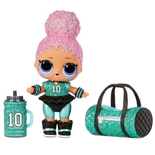 Early Bird Sale - L.O.L. Surprise All-Star B.B.s Sports Collection 3 Football Crew Sparkly Dolls Assortment - Fire Sale Fiesta:£9