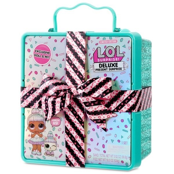 L.O.L. Surprise Deluxe Existing Surprise Limited Version Sprinkles Toy and Pet Dog Teal