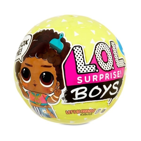 L.O.L. Surprise! Boys Set 3 Toy along with 7 Shocks Selection