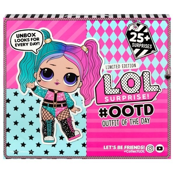 L.O.L. Surprise! Clothing of The Time with Limited Edition Doll as well as 25+ Shocks