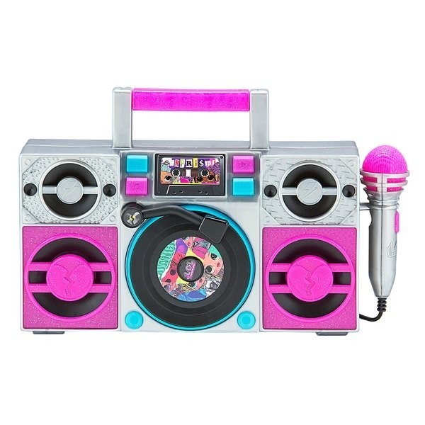 December Cyber Monday Sale - L.O.L. Surprise! Sing-Along Boombox Speaker - Price Drop Party:£28[lab9180ma]