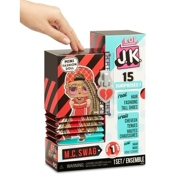 Three for the Price of Two - L.O.L. Surprise! JK M.C. Boodle Mini Fashion Trend Figurine - Curbside Pickup Crazy Deal-O-Rama:£18